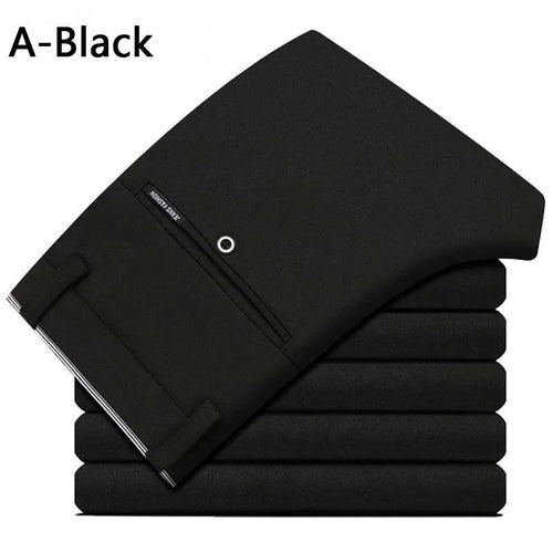 Men's Spring Autumn Fashion Business Casual Long Pants Suit Pants Male