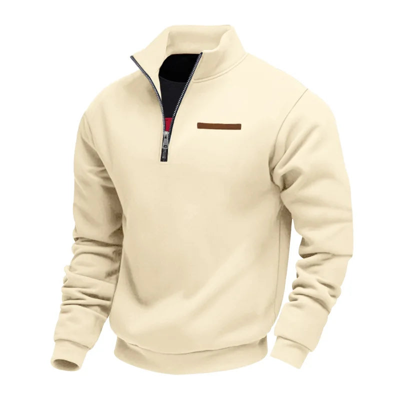American autumn and winter heavy fleece long-sleeved men's sweater