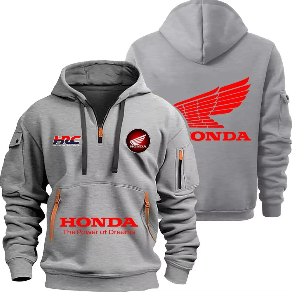 Honda zipper hoodie outdoor sports enthusiasts 2025 new men and women