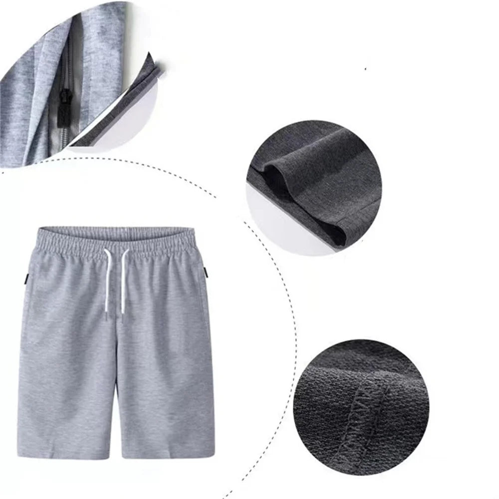 Mens Sports Pocket Solid Drawstring Board Trunk Beach Short Pants