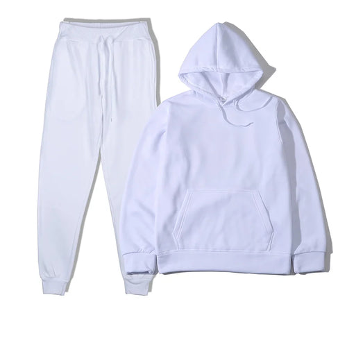 Men's Sports Suits Fashion Tracksuit Women Hoodies + Pants Two Pieces