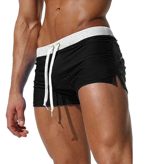 Men's Swimsuit 10 Color Back Pocket Design Quick-drying Beach Men's
