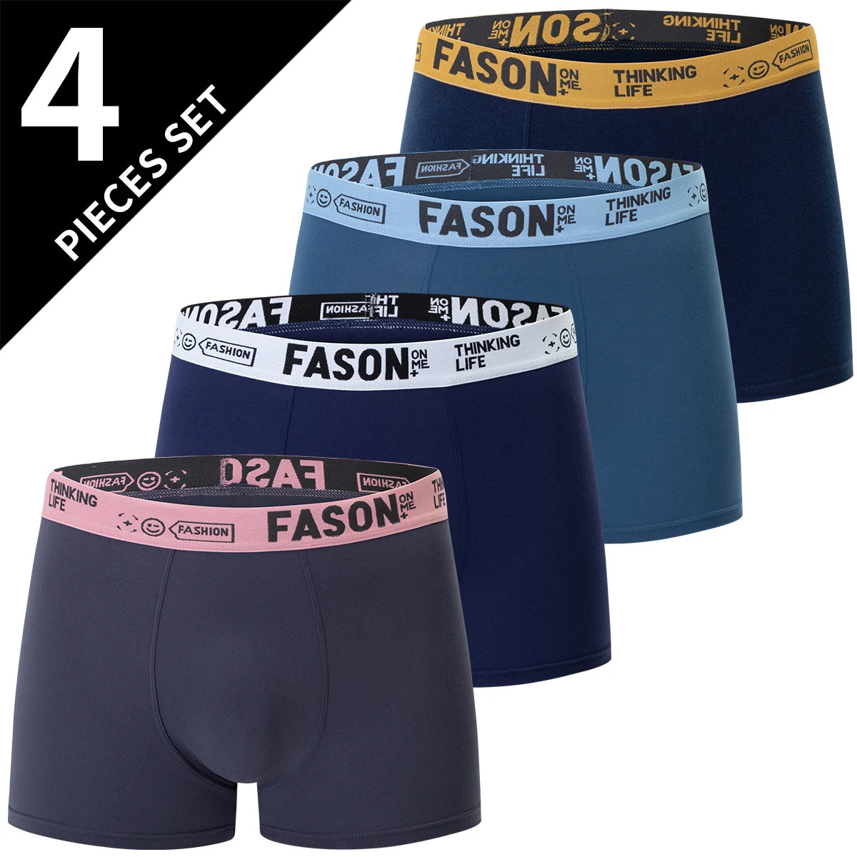 4/10 Pack Men's And Teenagers' Simple And Fashionable Boyshort Casual