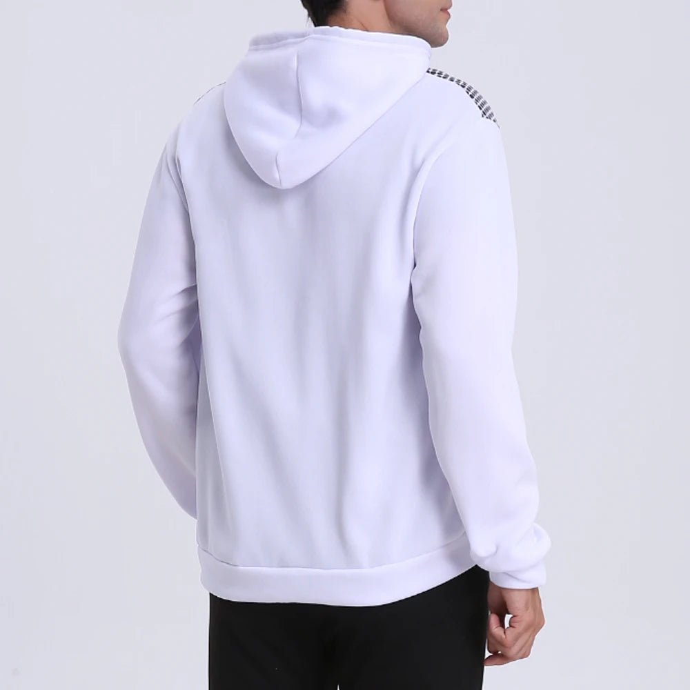 Men's Zip Up Hoodie Pocket Polka Pot Print Hooded Sweatshirt Sport