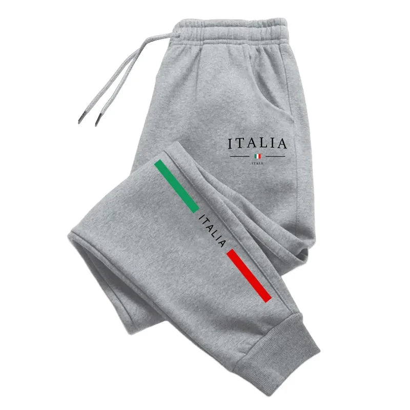 2025 Hot Sale Italy Print Sweatpants High Quality Male Daily Casual