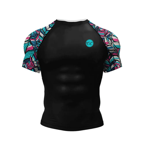 Cody Lundin Short Sleeve Pink Mens Jiu Jitsu BJJ No Gi Rash Guard
