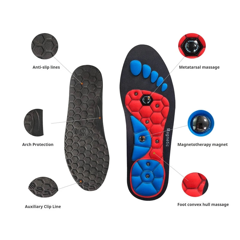 Magnetic Therapy Massage Insoles Men's Foot Acupoint Massage Insoles