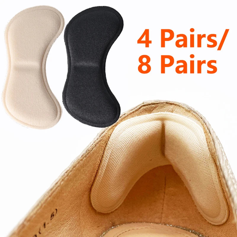 4 Pairs/8 Pairs Heel Insoles Pads Patch Pain Relief Anti-wear Cushion
