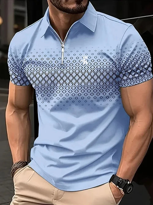 Business Men's Golf Polo Short Sleeve Polo Shirt Outdoor Casual Daily