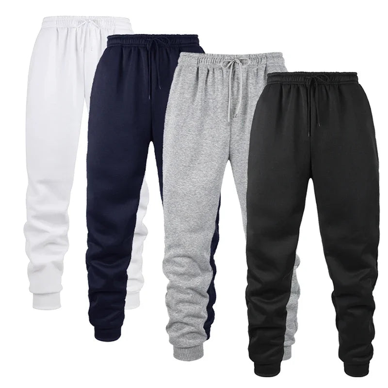 For Men Autumn and Winter Casual Jogging Pants Fleece Sweatpants for