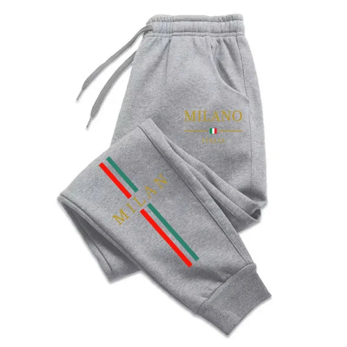 2025 Hot Sale Milan City Printed Jogger Pants Men Women Autumn Winter