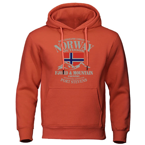 Norway FjordFashion High Quality Hoody Oversize Casual Mountain