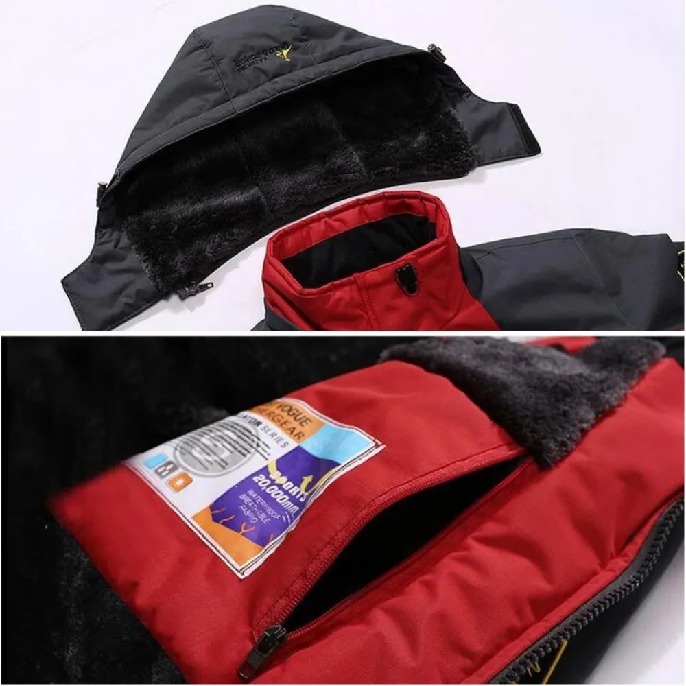Winter Parka Men Windbreak Plus Thick Warm Windproof Fur Coats Male