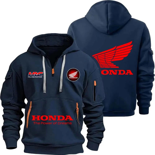 Honda zipper hoodie outdoor sports enthusiasts 2025 new men and women
