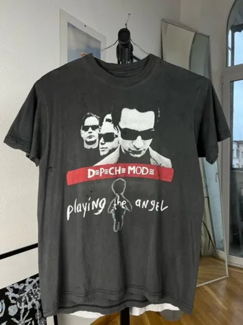 Vintage 1993 Depeche Mode Basic Style Black Unisex T-Shirt Unisex High