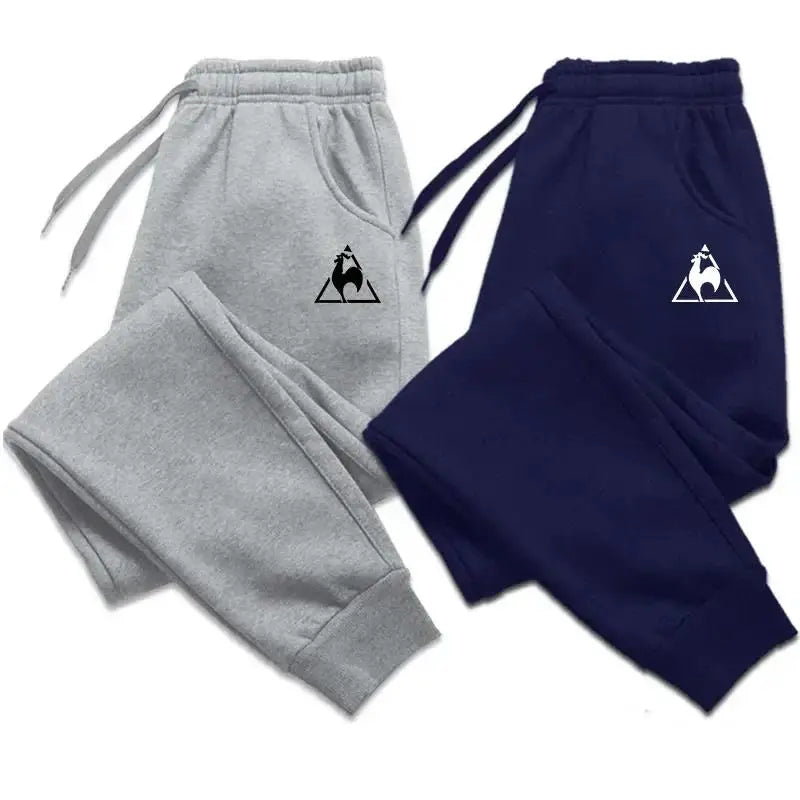 Spring and Autumn Fleece Men's Pants Casual Pants Men's Sports Jogging