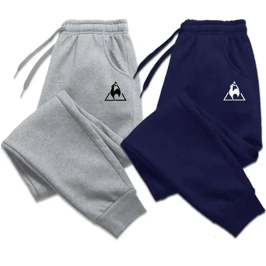 Spring and Autumn Fleece Men's Pants Casual Pants Men's Sports Jogging