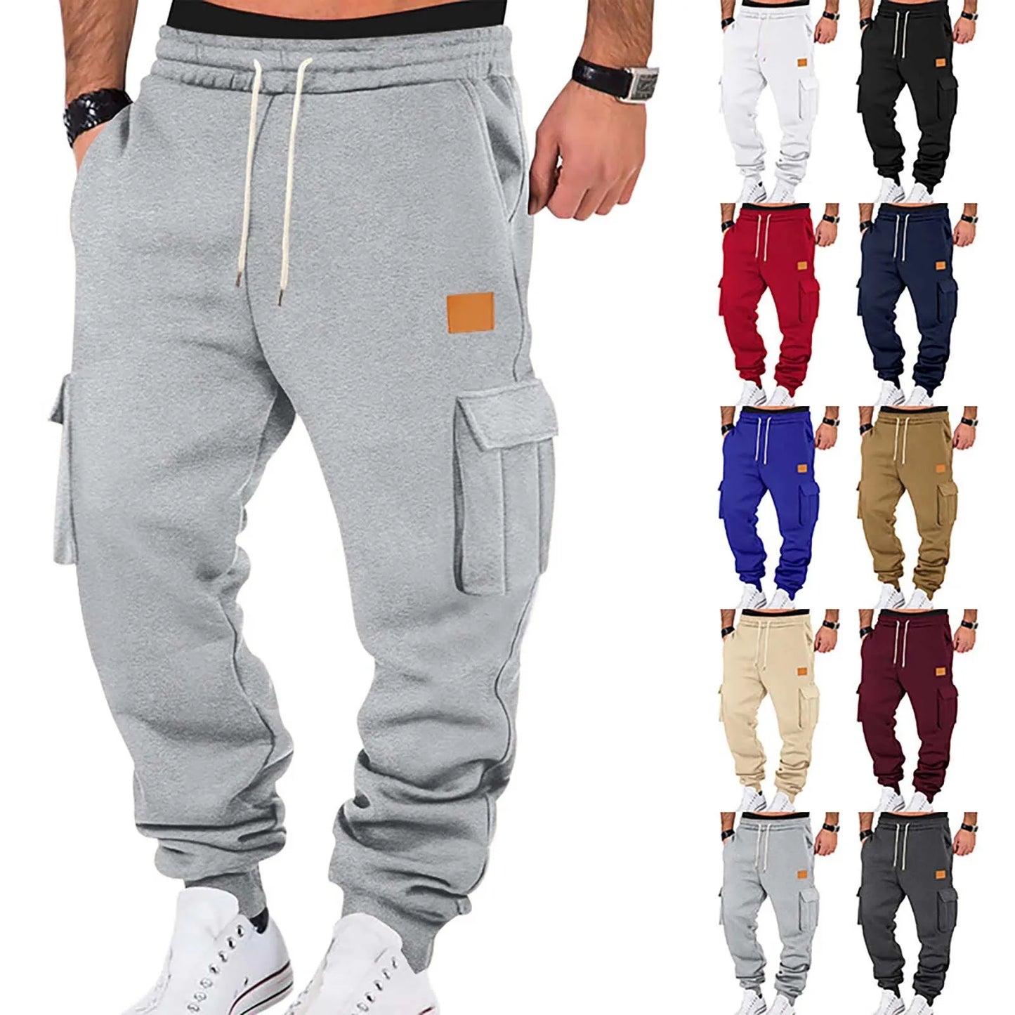 Men's Cargo Pants 2025 New Casual Loose Autumn Winter Straight Baggy