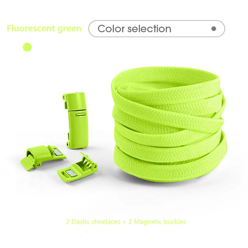 Colorful Magnetic Lock Shoelaces without ties Elastic Laces Sneakers