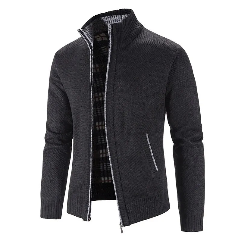 New Arrival Knitted Sweater Men Spring Autumn Casual Fleece Cardigan