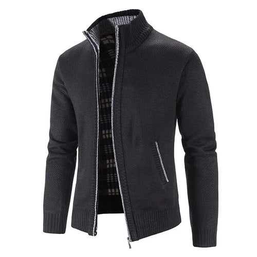 New Arrival Knitted Sweater Men Spring Autumn Casual Fleece Cardigan