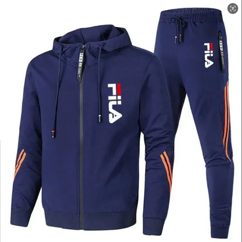 2026 Men's spring and Fall outdoor zipper jacket + sweatpants jogging