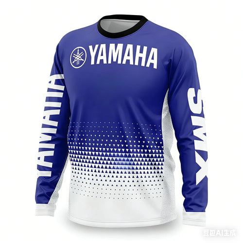 Summer YAMAHA Men Women Motorcycle Riding Suit Loose Breathable Quick
