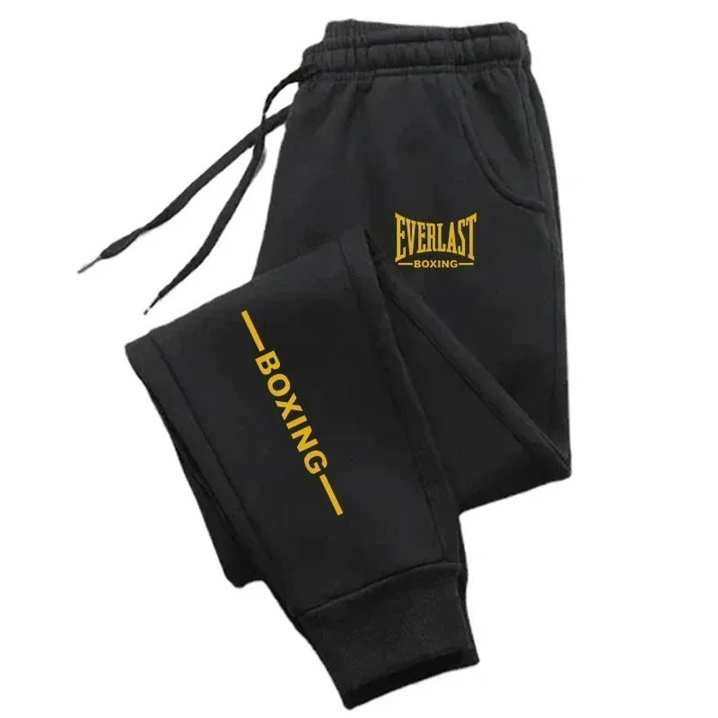 2025 Autumn Winter EVERLAST Printed Running Pants Men Women Outdoor