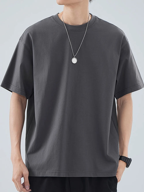 Men's t-shirts 100% Cotton Men t shirt O-Neck Solid Color Tshirt Man