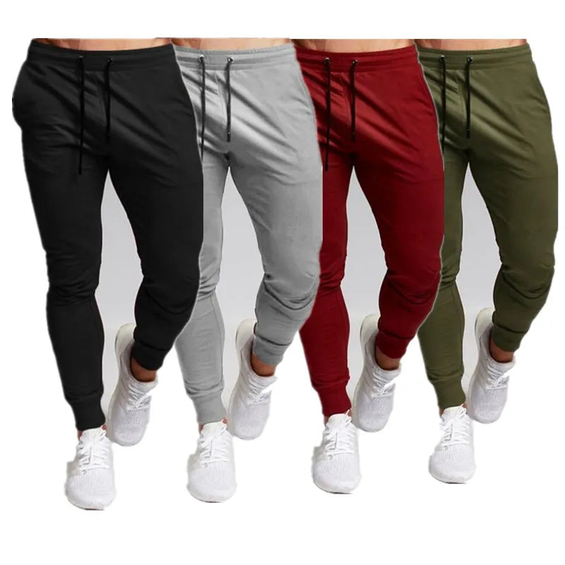 Casual Pants Men's Jogger Sweatpants Large Size Elastic Waist Sports
