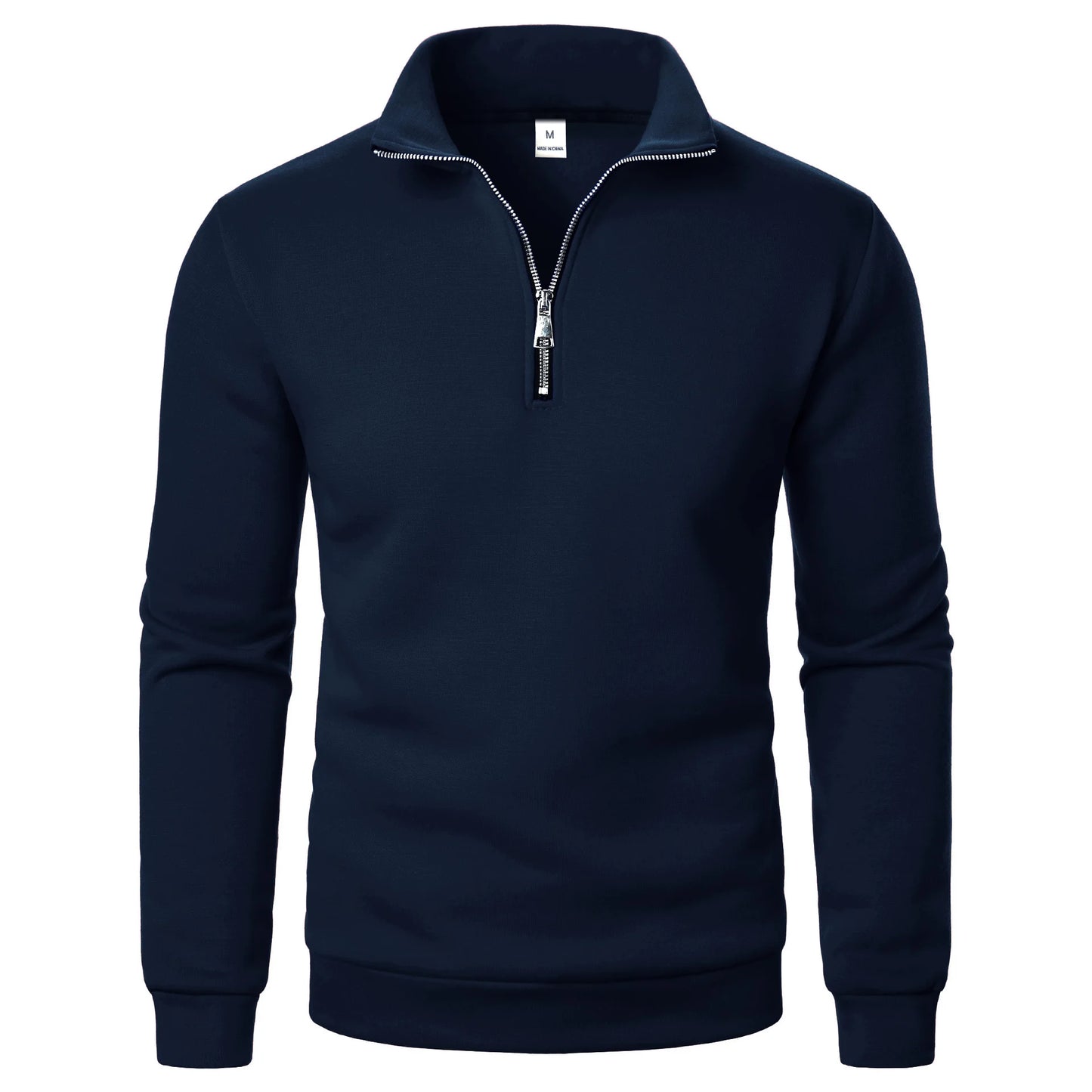 Spring and Autumn new casual half zipper stand up collar hoodie trend