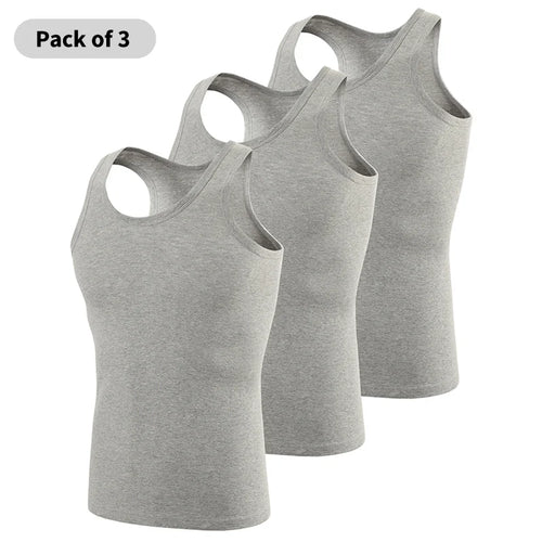 3/1 piece men's pure cotton vest fitness training jacket Four seasons
