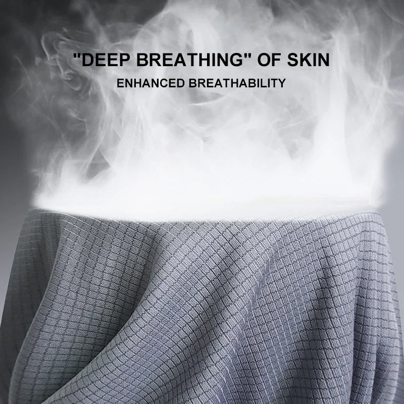 Summer High Elastic t-Shirt Men Breathable Ice Silk t Shirt Short