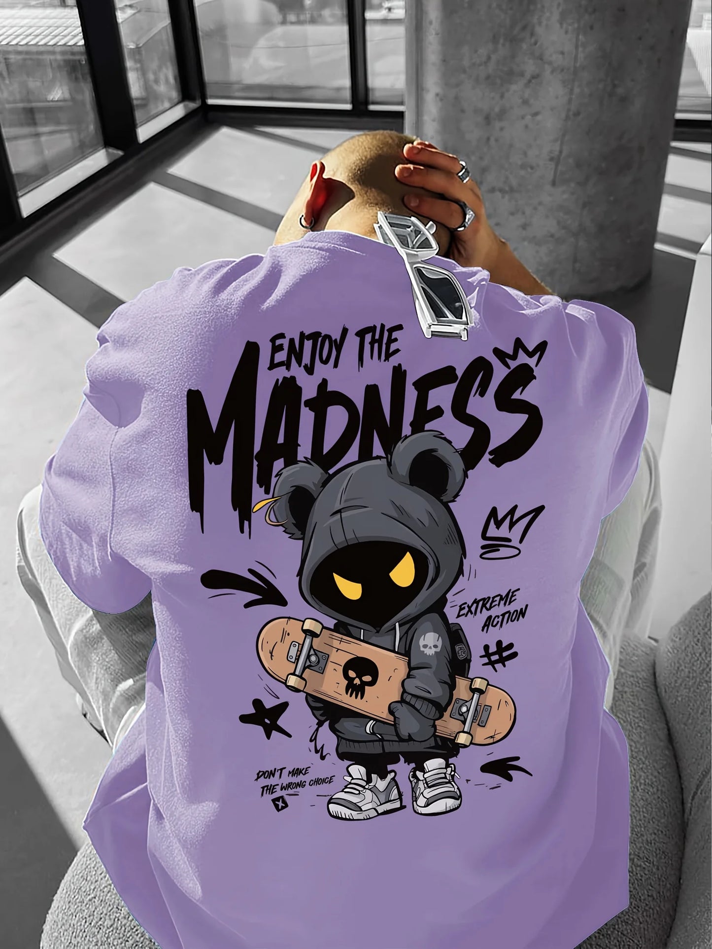 Hot selling fashionable men's cartoon letter printed comfortable and