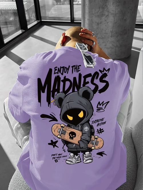 Hot selling fashionable men's cartoon letter printed comfortable and
