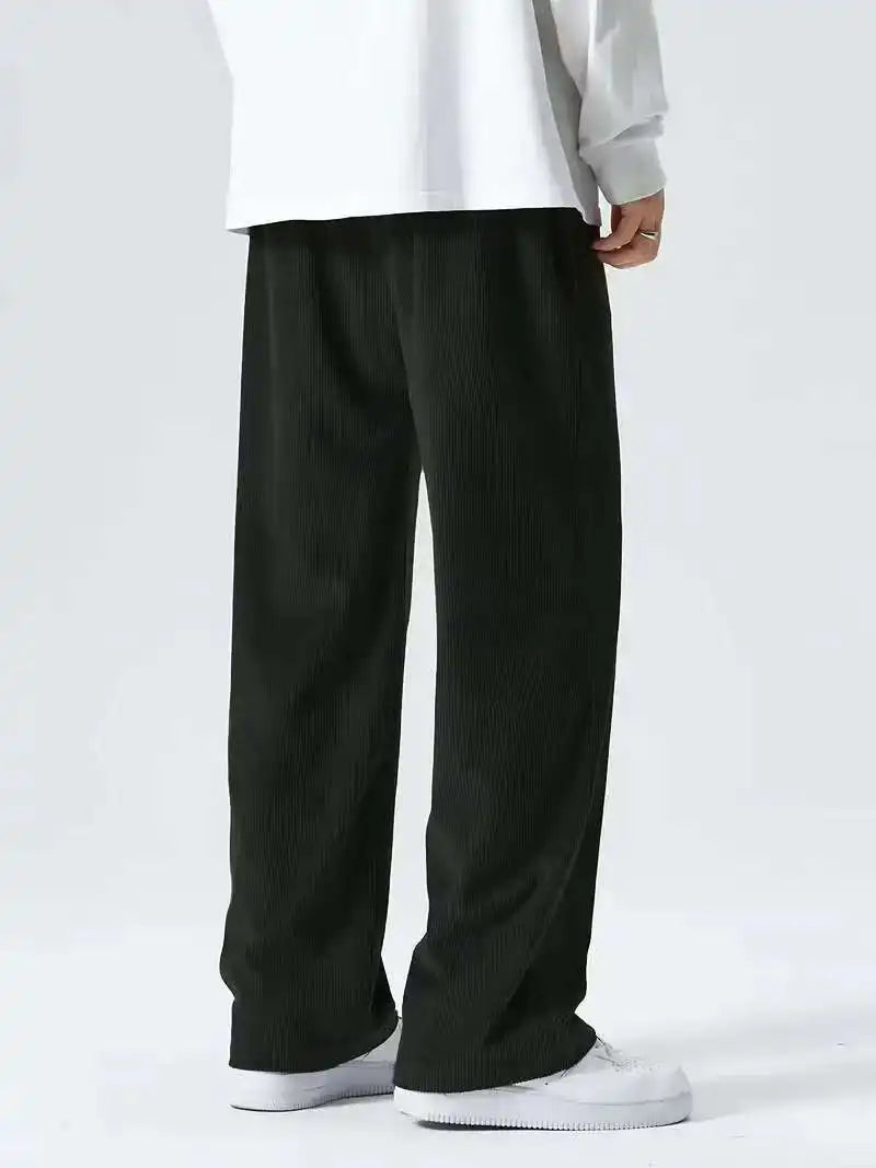Men's corduroy loose European size hanging multi-functional casual