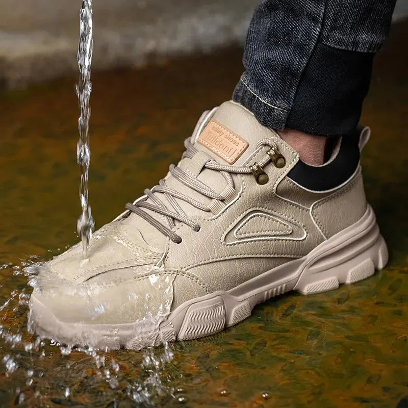 High-quality Safety Shoes Men Steel Wire Rotary Buckle Work Sneakers
