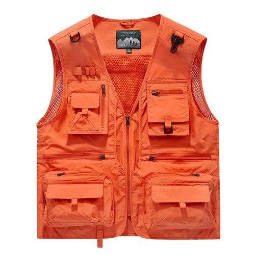 FGKKS 2023 Outdoor Leisure Vest Men's New Multi-Pocket Breathable