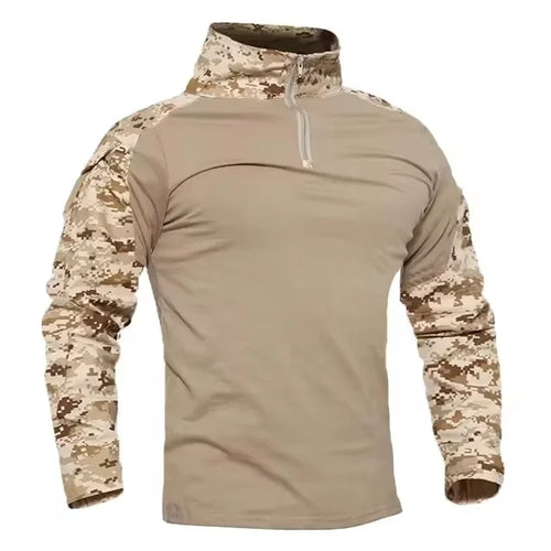 Men's Outdoor Tactical Hiking T-Shirts,Hunting Camouflage Long Sleeve