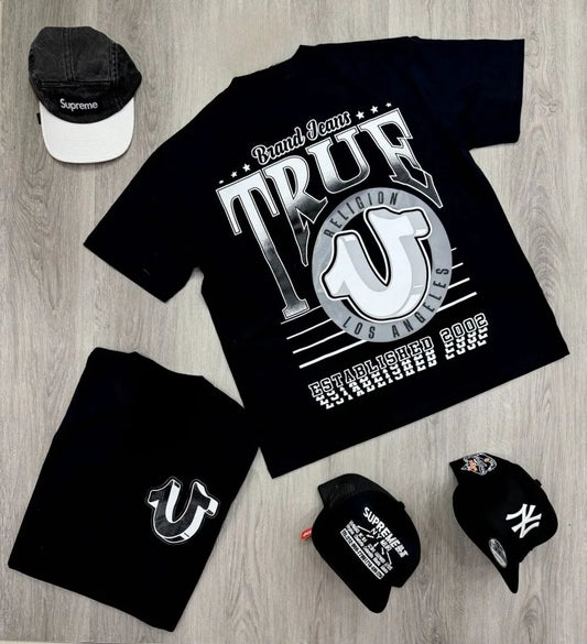 Men's trendy brand high-quality new letter print comfortable and