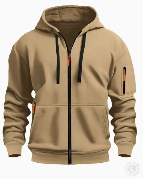Casual top men's 2024 autumn and winter sportswear solid color men's