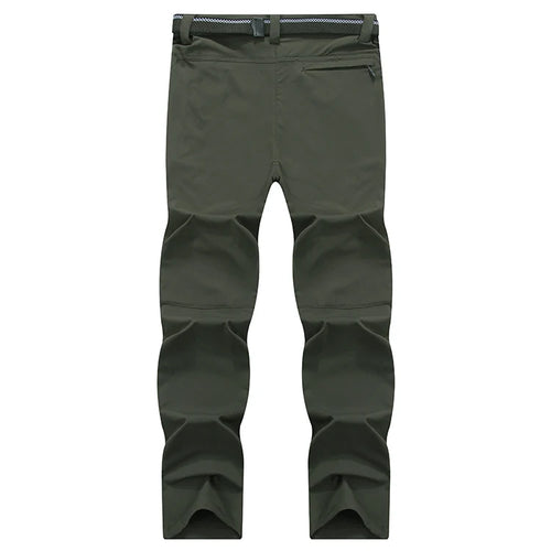 Four sided elastic quick drying pants for men's mountaineering outdoor
