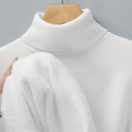 Sweatwear Mens Anti-pilling High Quality Knitted Turtleneck Sweater