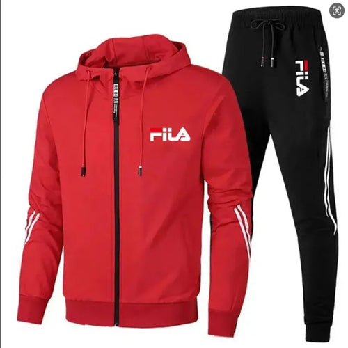 2026 Men's spring and Fall outdoor zipper jacket + sweatpants jogging