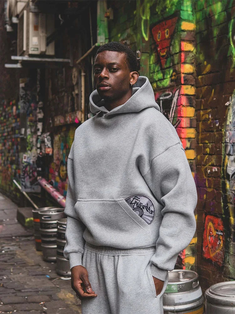 2026 Trendy High Street Retro Casual Streetwear Men's Sports Suit Y2K