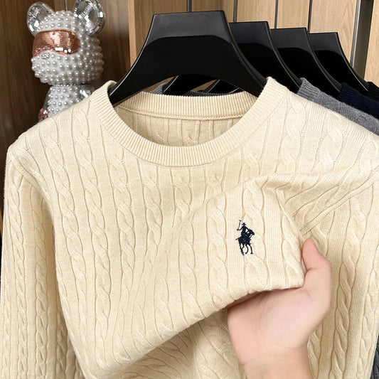 Hot High-End Luxury Man Long-Sleeved Knitwear Round Neck No Pilling No