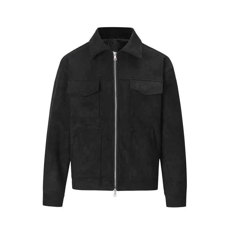 Autumn Jackets Oversize Casual Clothes High Street Pockets Laper