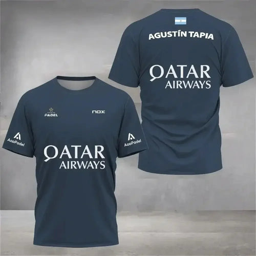 Men Padel Tennis Kid T-Shirt Sports Training Tops Male Casual Short