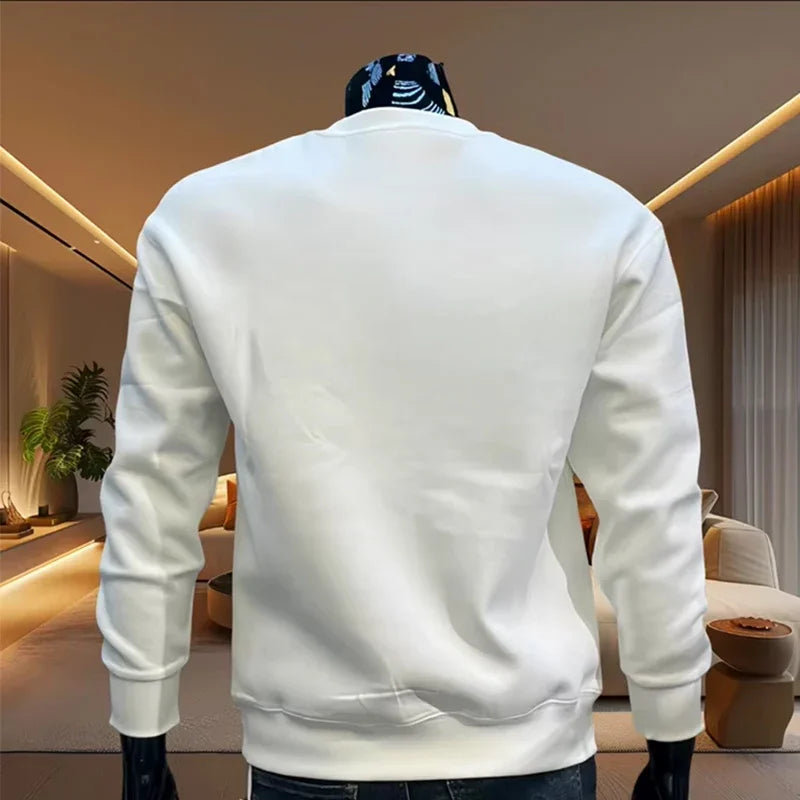 New men's round-neck long-sleeve sportswear, high-quality outdoor
