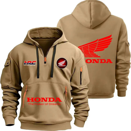 Honda zipper hoodie outdoor sports enthusiasts 2025 new men and women